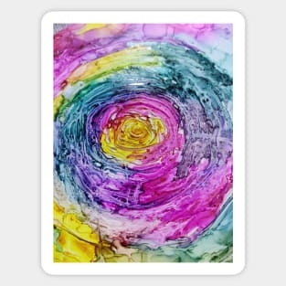 Rainbow rose Sticker